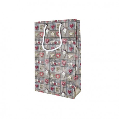 SHOPPERS TIROLESE GRIGIO 25X28+8+4 PLAST