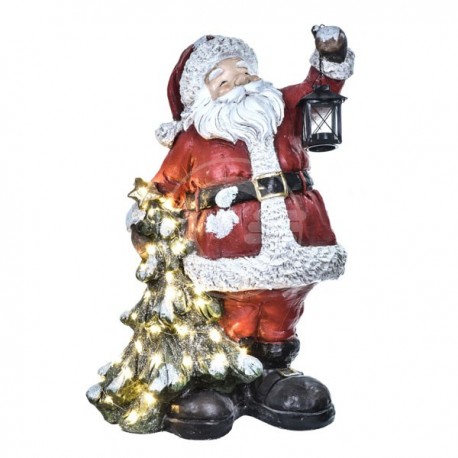 BABBO NATALE C/ABETE C/LED H.66 CM