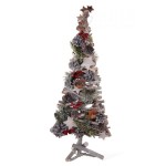 ALBERO RATTAN C/BACCHE E PIGNE 55 CM
