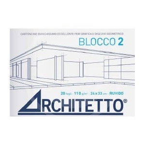 CARTELLA ARCHITETTO 2 24X33 LISCIA 20FG.