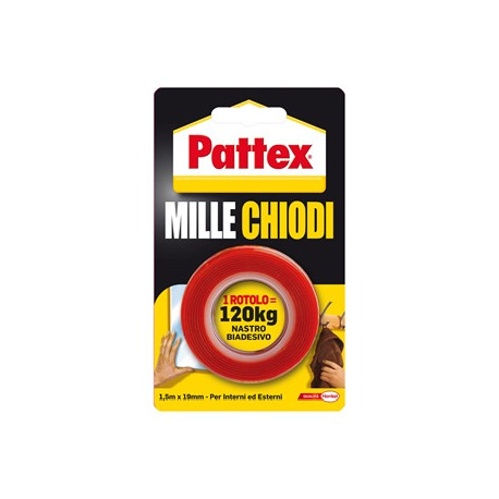 NASTRO ADESIVO PATTEX MILLECHIODI 19MM