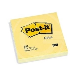 BLOCCO POST-IT 76X76 - 654 GIALLO CANARY