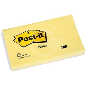 BLOCCO POST-IT 76X127 - 655 GIALLO CANAR