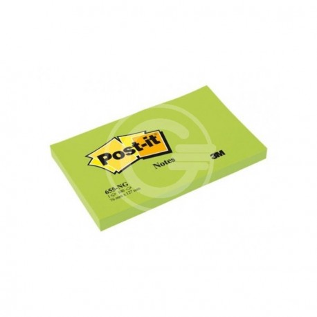 BLOCCO POST-IT 76X127 -VERDE NEON 655NG