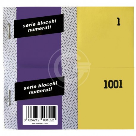 BLOCCO NUMERATO 1-2000