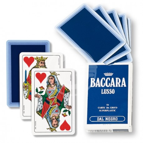 CARTE GIOCO BACCARA LUSSO BLU