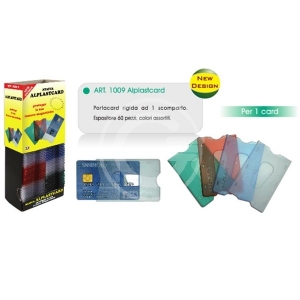 PORTACARDS ALPLASTCARD RIGIDA 1 SCOMPART