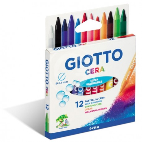 PASTELLI CERA GIOTTO 12PZ