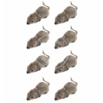 SET DA 8 TOPI FLOCCATI 5 CM