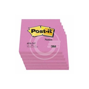 BLOCCO POST-IT NEON 76X76 ROSA 654-NP