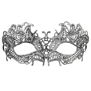 MASCHERA IN PIZZO ANTICO ARGENTO