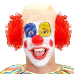 CALOTTA CLOWN LUSSO CAPELLI RICCI ROSSI