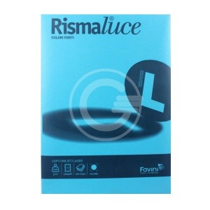 RISMA LUCE 200GR 50FG. A4 AZZURRO