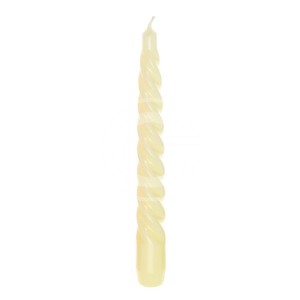 CANDELE TORTIGLIONE SCATOLA DA 6 BIANCA
