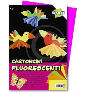 FOGLIO CARTONCINO MAGENTA FLUO 50X65