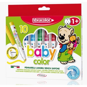 SCATOLA 10 PENNARELLI BABY COLOR