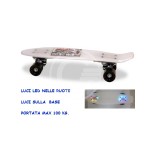 SKATEBOARD CON LUCI LED CM 57X15