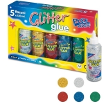 COLLA GLITTER ASSORTITA 120ML CONF5 PZ