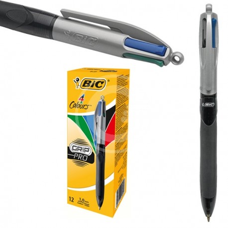 PENNA A SFERA 4 COLORI  BIC  GRIP PRO