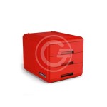 CASSETTIERA MINI 3 CASS.  ROSSO CORSA