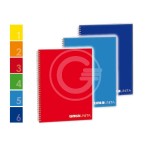 MINI QUADERNO SPIRALE TINTA UNITA A6