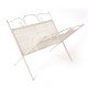 PORTARIVISTE IN FERRO CM 38X34X31 CREMA