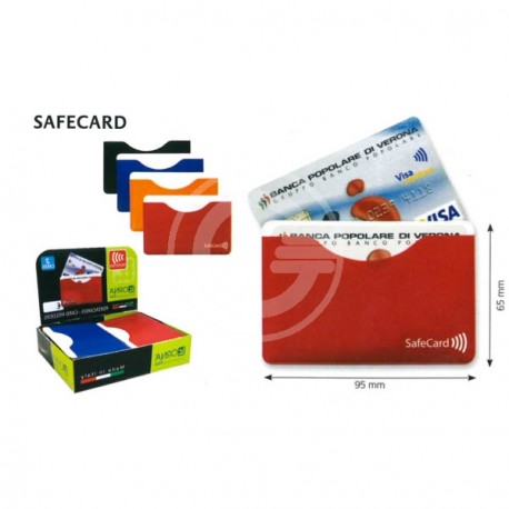 SAFECARD PVC 2 TASCHE CM. 9,5X6,5