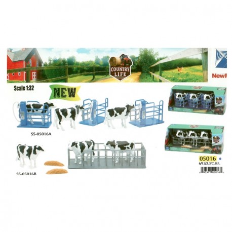 1:32 COW FARM PLAY SET - FATTORIA MUCCHE