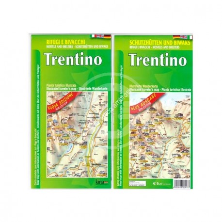 MAPPA RIFUGI&BIVACCHI TRENTINO "VERDE"