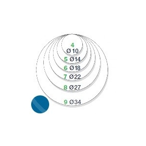 BUSTA ETICHETTE ADESIVE D14 BLU