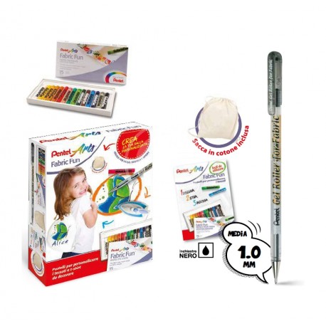 ESP PENTEL PASTELLI PER TESSUTO CON KIT