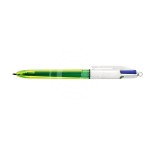 PENNA A SFERA 4 COLORI  FLUO BIC 1MM