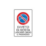 SEGNALE ADESIVO  DIVIETO DI SOSTA