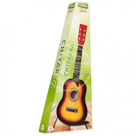 CHITARRA LEGNO 63CM 6CORDE 4COL