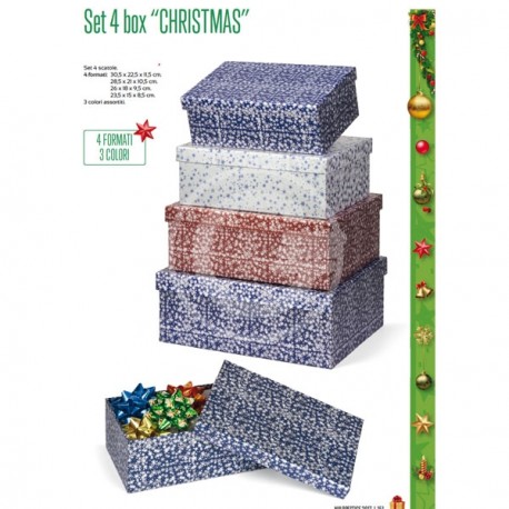 SET 4 SCATOLE "CHRISTMAS"