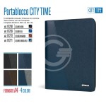 PORTABLOCCO"CITY TIME" A4 BLU'