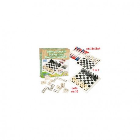 GIOCO DAMA SCACCHI BACKGAMON DOMINO