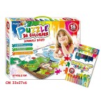 PUZZLE DA COLORARE 18 COL ANIMALI BUFFI