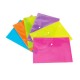 BUSTA PULL BOTTONE A4  FLUO ASSORTITE