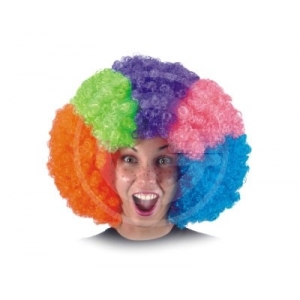 PARRUCCA CLOWN ARCOBALENO