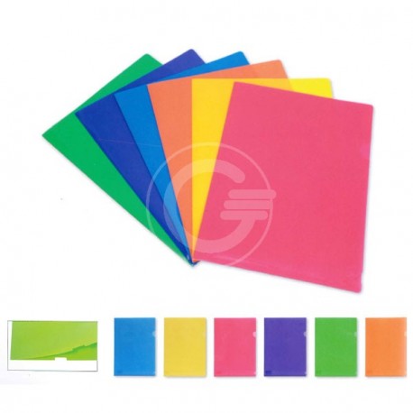 CARTELLINA L IN PVC COLORI ASSORTITI