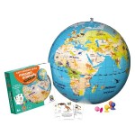 GLOBO GONFIABILE ANIMALI 42CM+CARTE QUIZ