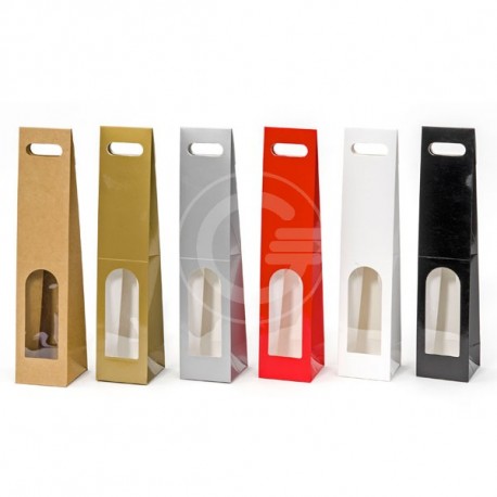 SHOPPER WINE BAGS CON FINESTRA