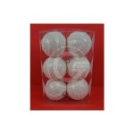 PALLE PVC PERLE E PAIETTES 8CM BOX6PZ