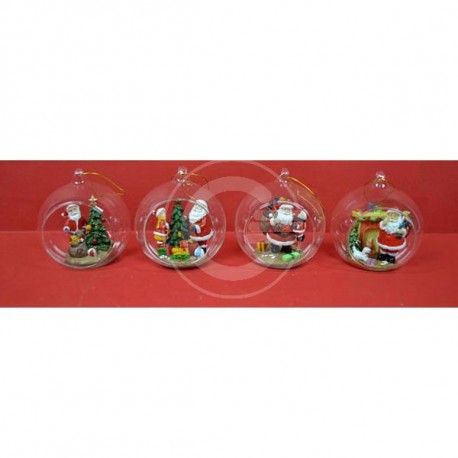 AMPOLLA DISPLAY BABBO NATALE 8 CM