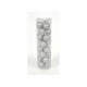 PALLINE 3CM SILVER GLITTER SET 24PZ