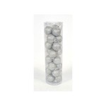 PALLINE 3CM SILVER GLITTER SET 24PZ