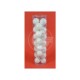 PALLINE 3CM BIANCO GLITTER SET 24PZ