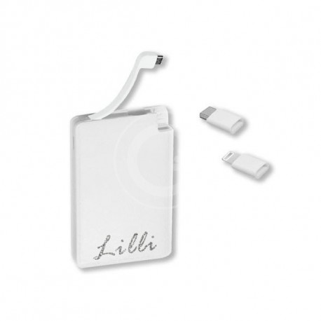 GRAB LILLI POWERBANK BIANCO 3 IN 1