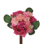 BOUQUET ROSE E ORTENSIE BQ027